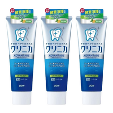 LION 獅王 固齒佳 酵素淨護牙膏 柑橘薄荷, 分解頑強牙垢，有效維護口腔健康, 130g, 3條