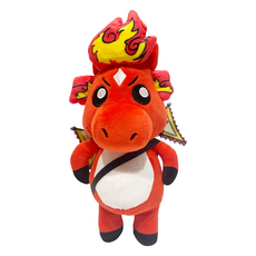 花太太 絨毛娃娃玩偶, 21cm, 赤兔小火馬, 1個