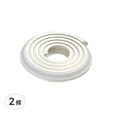 vanibaby L型 雙色加厚防撞邊條 Set 2 NBR材質 邊角防護, 200cm, 灰色, 2條