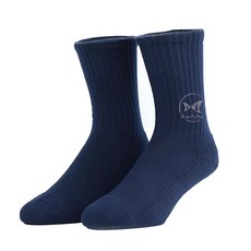 FOOTER Ultra 素色極暖登山羊毛襪 厚氣墊 W191, 1雙, 藏青色