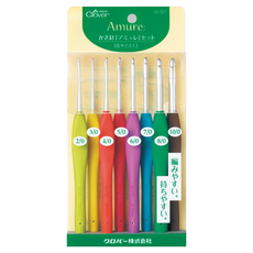 Clover 可樂牌彩色鉤針組Set, 8件入, 日本產, 18 x 9 x 2.6cm, 1組