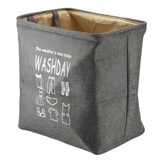 Little Pink Rabbit 粉彩小兔 棉麻方形收納筒 WASH DAY, LF0118 顏色隨機, 35 x 25 x 35cm, 1個