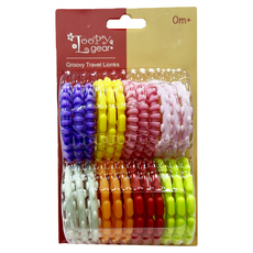 Loopy gear 0個月以上寶寶適用, 混合顏色, 24個, 牙膠圈手抓環