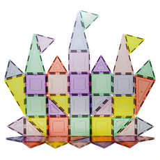 PicassoTILES 畢卡索 磁力片積木 48pcs 城堡組, 城堡組 多色, 1個