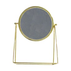 北歐輕奢化妝鏡, 金邊花蕾絲, 1個