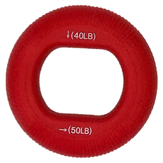 MICHAEL FITNESS 麥克健身 雙向握力圈, 矽膠材質 握力訓練 按摩減壓, 18~23kg, 紅色, 2個