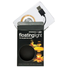 Suck UK Floating Light 水杯漂浮投影燈, RECHARGEABLE USB, 黃色, 1個
