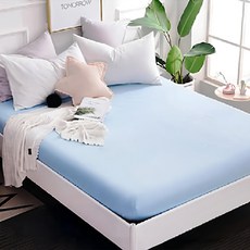 AGAPE 亞加貝 全防水TPU膜 抗菌劑防病毒保潔墊 醫保級SGS認證, 5尺雙人, 晴空藍