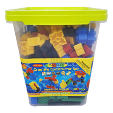 Morphun 積木 Creative 創意構造 Set 300pcs 適用年齡: 4歲以上, 1桶