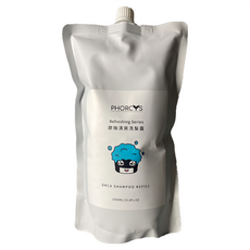 PHORCYS 馥絲 歐咖去油洗髮露補充包, 1L, 1包
