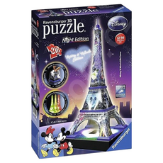 Ravensburger 維寶 3D拼圖 發光版 RV12520, 米奇艾菲爾鐵塔, 216片, 1盒
