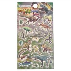 STICKER WORLD SW 恐龍時代貼紙玩具套裝 韓國製造, 多色, 1組