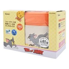 Skater KCLJC6AG 抗菌保溫罐便當組, 湯姆貓, 560ml, 1組