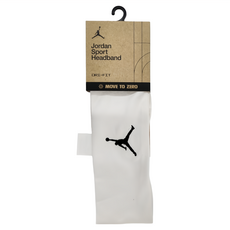 NIKE 耐吉 JORDAN 喬丹 SPORT DRI-FIT 運動頭帶, 白色, 1個