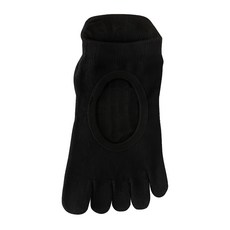 NICOFUN 愛定做 腳背簍空止滑瑜伽襪 女襪 FYK245TOE03 40g, 22~24.5cm, 黑色