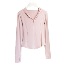 愛北鼻冰絲修身防曬衣 UPF50+ 紫外線阻隔率95% 遮陽帽/防曬乳/遮陽傘/防曬冰袖/防曬面罩, L, 蜜桃粉