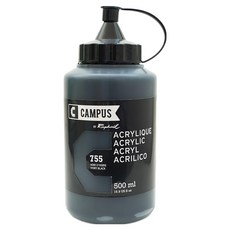 CAMPUS 康普思 壓克力顏料 N131761 755 象牙黑, 500ml, 1色