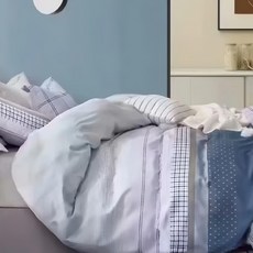 A-ONE 雪紡棉被套, 6x7尺(180x210cm), 100%聚酯纖維+磨毛處理, 環保印染, 耐洗染色堅牢度4-5級, 雙人, 亞伯勒