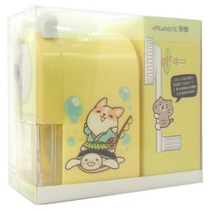 PENROTE 筆樂 柴語錄 大小通吃削鉛筆機, 黃色, 1個