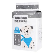 Tamsaa 寵物紙尿褲 公狗專用 腰圍32-47cm 重量4-8 kg, M, 30片, 1包