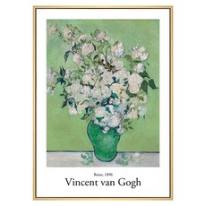 菠蘿選畫所 梵谷 玫瑰I AVAR3410D, 木色