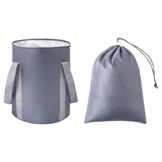 摺疊泡腳桶, 板岩灰 200g, PEVA/保溫鋁箱, 不帶蓋, 1個