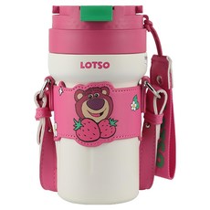 BEDDYBEAR 杯具熊 四葉草兒童保溫壺, 戶外草莓熊, 520ml, 1個