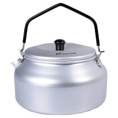 COOL CAMP 露營/野餐硬質氧化鋁合金茶壺 900ml, 銀色, 1個