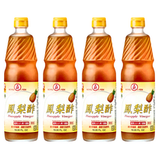 工研 鳳梨醋 100%果汁釀造, 600ml, 4瓶
