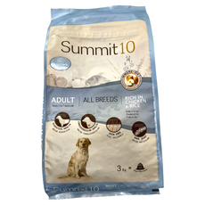 Summit10 森咪特 全品種成犬用乾糧, 雞肉+米, 1袋, 3kg