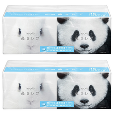 nepia 王子 鼻貴族袖珍包面紙, 三重成分配方, 高吸水性, 強韌密實, 療癒包裝設計, 2袋, 16包