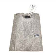 BOHRHOO 美式復古印花廣告T恤，100%棉，短袖, L, 花灰色