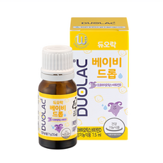 Duolac 嬰幼兒益生菌Plus維他命D滴劑，7.5ml, 1瓶