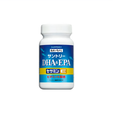 SUNTORY 三得利 DHA & EPA 維他命E 芝麻素, 120顆, 1罐