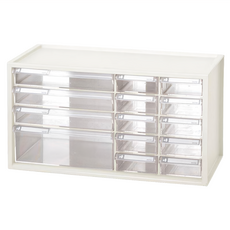 SHUTER 樹德 A9-1310 小型手零件分類箱(14抽) 黑色白色, 1個