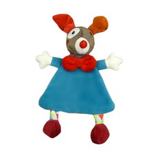 ebulobo 魔法馬戲團 玩偶安撫巾 外出攜帶便利 鮮豔色彩 寶寶安全感, 開心果, 1個