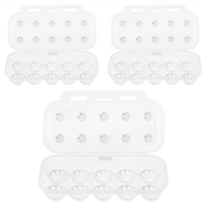 comet 雞蛋盒, 透明色, 3個