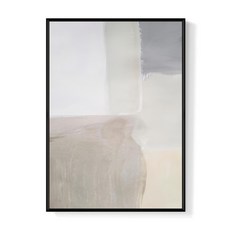 菠蘿選畫所 迷濛IV APAS3413D 40 x 30cm 框 抽象掛畫, 木色