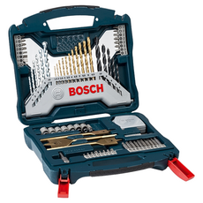 BOSCH 博世 台灣公司貨 70件鍍鈦套裝組 X-line 70 TiN, 70件鍍鈦鑽頭套裝, 1組