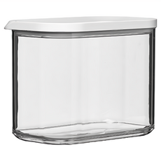 MEPAL MODULA 方形收納罐, 可堆疊設計, 上蓋透明視窗, 1L, 1個