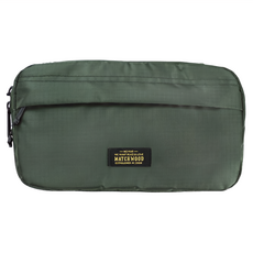 Matchwood 旅行盥洗包 軍綠款 抗撕裂防水尼龍, 22.5 x 12.5 x 9cm