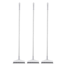 縫隙地板清潔刷 長柄地板刷 磁磚清潔刷 木地板清潔刷, 白色, 3個