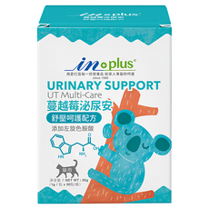 IN-Plus 蔓越莓泌尿安 貓用營養劑, UT Multi-Care, 添加左旋色胺酸, 舒壓呵護配方, 30包/盒, 泌尿保健&壓力舒緩雙重呵護, 1盒