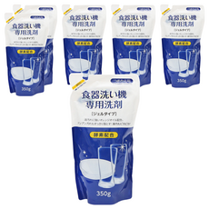 Rocket Soap 火箭石鹼 洗碗機專用酵素洗碗精 補充包, 350g 添加安全酵素配方, 6包