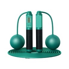 MICHAEL FITNESS 麥克健身 智能跳繩兩用款, 跳繩280cm + 大球80g x 2顆, 墨綠色, 1組