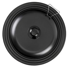 FREIZ 和平 Lean's 2 可站立兩用鍋蓋 RE-7368 廚房收納好幫手, 1個, 24~28cm, 黑色