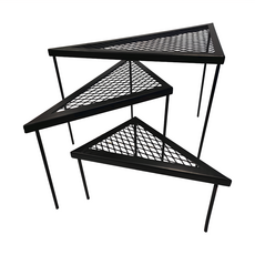 TOP&TOP 頂級耐熱塗層三角網桌 Set 鐵製材質, 黑色
