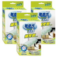 無塵氏 魔鬼拖系列 高效能奇拂撢補充包 多角度除塵 白色纖維清潔除塵 綠色纖維吸附毛髮, 綠色, 3盒