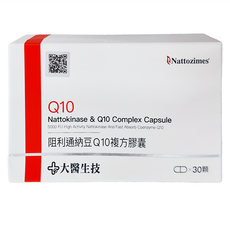 大醫生技 阻利通納豆Q10膠囊, 30顆, 1盒