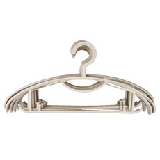 懶角落 無痕衣架 寬肩款-灰色, 灰杏色, 1組